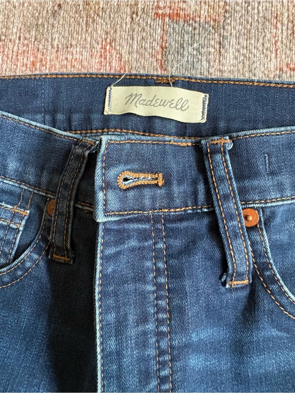 Madewell Slim Straight Dark Blue Jeans